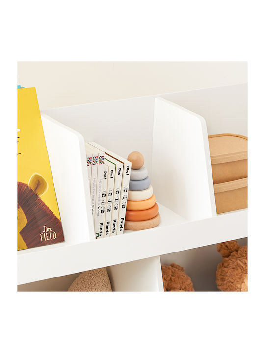 Bücherregal Boden Weiß 86x77x36cm