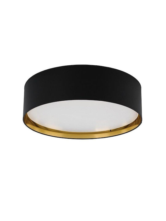 TK Lighting Deckenleuchte 45cm Schwarz mit Fassung E27
