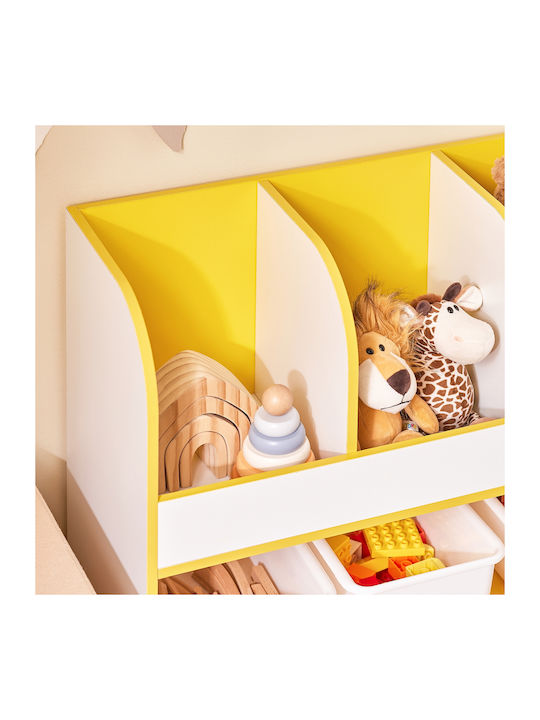 Bibliotecă pardoseală Plastic Alb 70x58x30cm