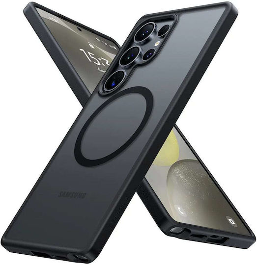 Torras Guardian Magnetic Back Cover Silicon Negru (Galaxy S25 Ultra)