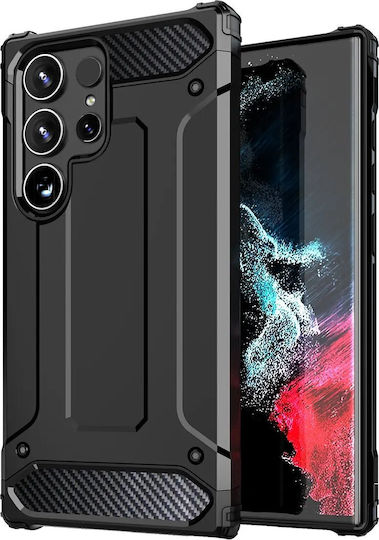Hurtel Hybrid Back Cover Plastic / Silicone Black (Redmi Note 14 5G)