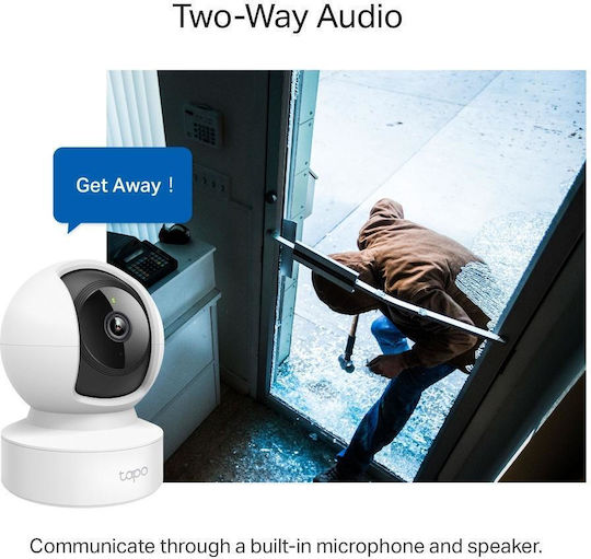 TP-LINK TAPO C212 v2 IP Камера за наблюдение Wi-Fi Full HD+ 3MP с Двупосочна Комуникация и Обектив 4мм