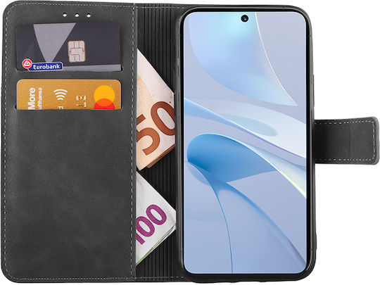 Volte-Tel Silikon Rückseitencover mit Nackenriemen Schwarz für Poco F7 Pro
