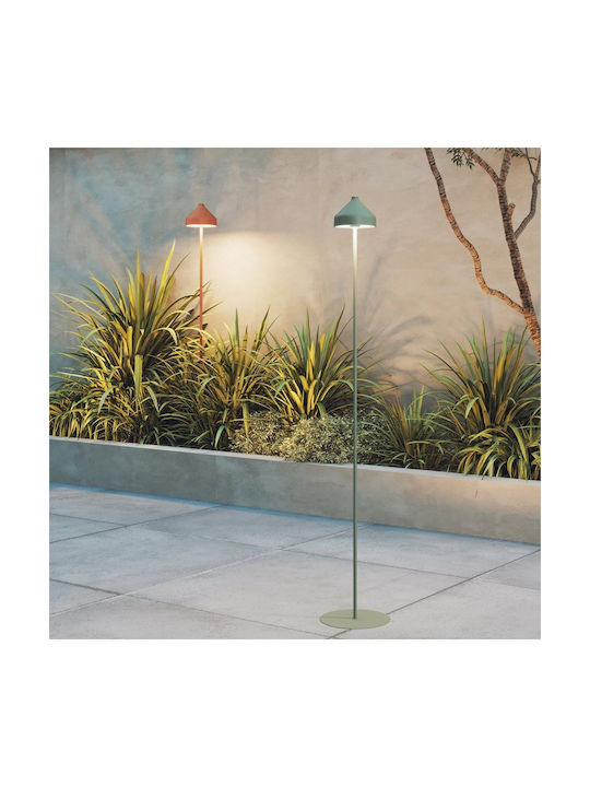 Zafferano Outdoor Floor Lamp LED for Exterior Space 3W with Green Light IP65 Green