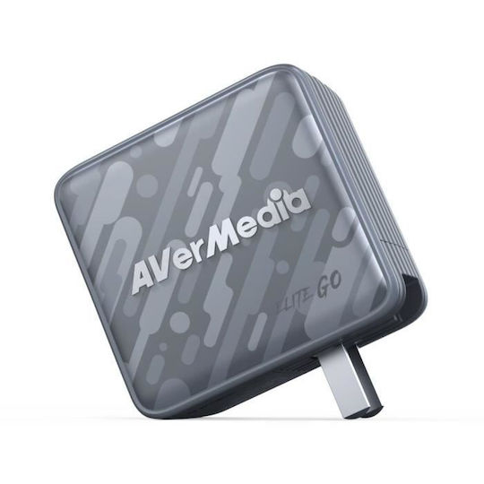 AVerMedia Φορτιστής Χωρίς Καλώδιο GaN με 2 Θύρες USB-A και 2 Θύρες USB-C 100W Power Delivery Μαύρος (GC313Pro)