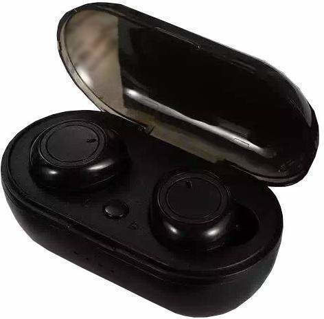Earbud Bluetooth Handsfree Ακουστικά με Θήκη Φόρτισης Μαύρα