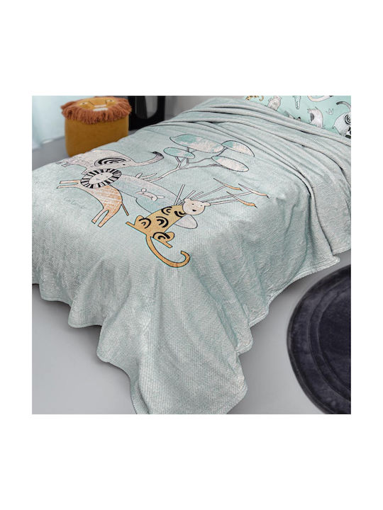 Guy Laroche Decke Vlies Zootopia Aqua-grey 160x220cm