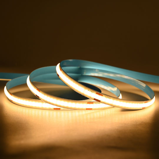 Eurospot LED Strip 24V Warm White Light 5m Type COB