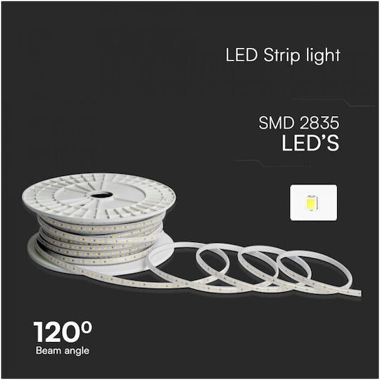 V-TAC Waterproof LED Strip 220V 50m SMD2835 Type