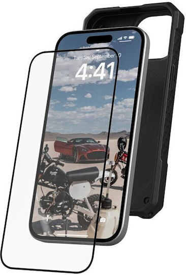 UAG Glass Shield Plus Tempered Glass Μαύρο (iPhone 15)