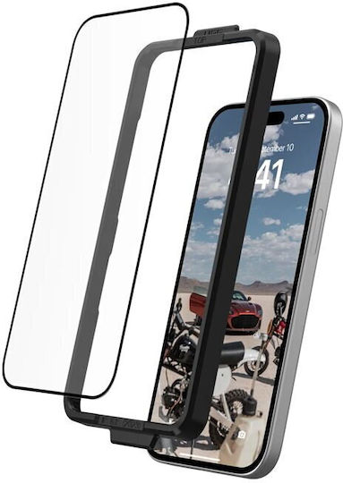 UAG Glass Shield Plus Tempered Glass Μαύρο (iPhone 15)