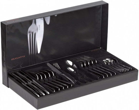 Casa Bugatti Oxford Old-silver Set de Tacâmuri Inoxidabil Maro 24buc