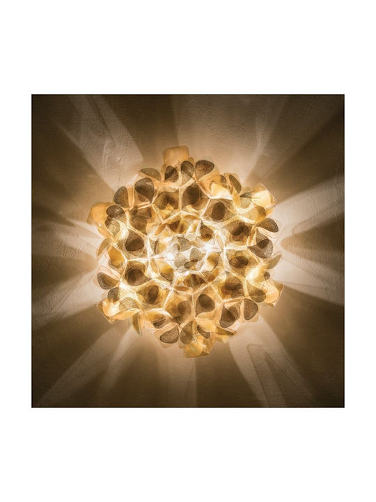 Slamp Clizia M Ceiling Mount Light 53cm Black with Socket E27