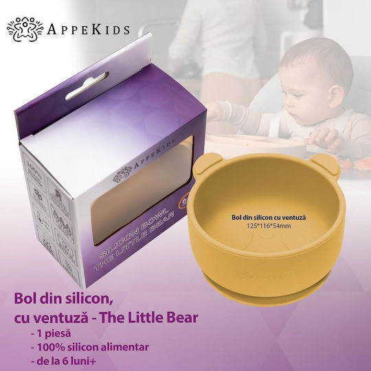 AppeKids Kinderessschale aus Silikon Beige