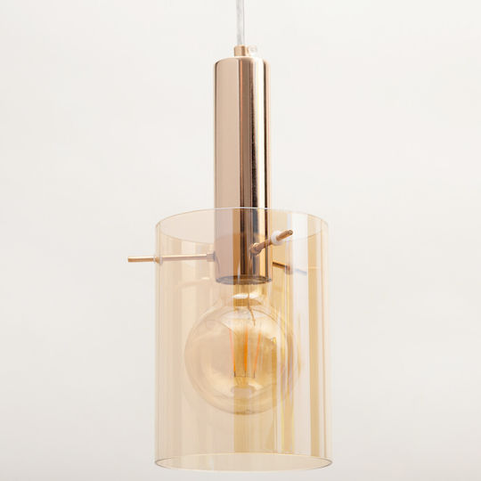 Agora Lighting Verstellbar Hängelampe Lahti Schiene mit Fassung E27 58x58x100cm.