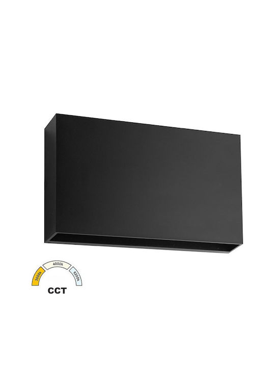 Adeleq Wall-Mounted Outdoor Ceiling Light LED IP65 12W with Adjustable White Light Double Beam
