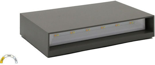 Adeleq Aplica de exterior montată pe perete LED IP65 12W cu Alb reglabil Lumină Dublu Fascicul