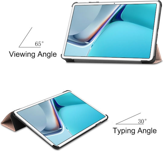 Magnetic Tri-fold Flip Cover Ροζ Χρυσή (MatePad 11)