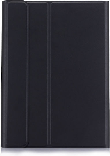 με Αποσπώμενο Bluetooth Flip Cover με Πληκτρολόγιο στα Αγγλικά US Μαύρη (Galaxy Tab S7 / Galaxy Tab S8)