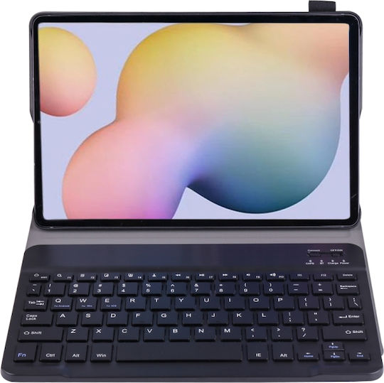 με Αποσπώμενο Bluetooth Flip Cover με Πληκτρολόγιο στα Αγγλικά US Μαύρη (Galaxy Tab S7 / Galaxy Tab S8)