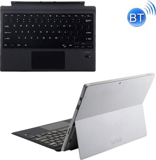 Flip Cover Δερματίνης με Πληκτρολόγιο Dark Grey (Microsoft Surface Pro 3 / 4 / 5 / 6 / 7)