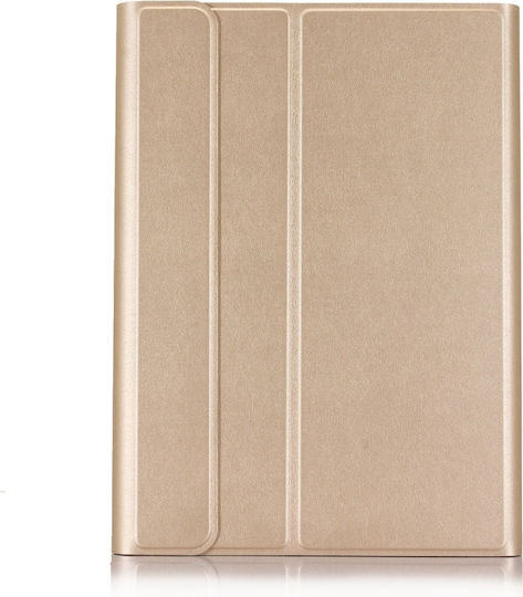 Flip Cover Cu Tastatură În Engleză SUA Auriu Samsung Galaxy Tab S7 / Tab S8