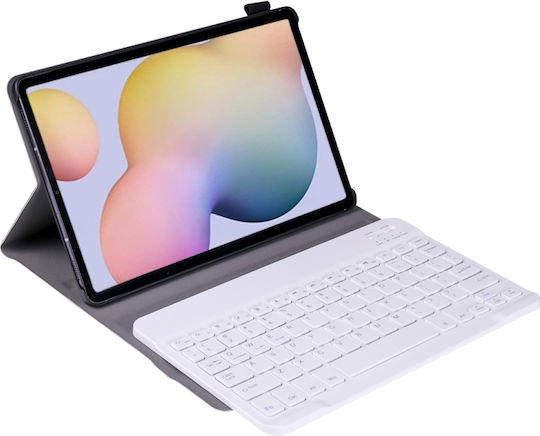 Flip Cover Cu Tastatură În Engleză SUA Auriu Samsung Galaxy Tab S7 / Tab S8