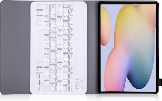 Flip Cover Cu Tastatură În Engleză SUA Auriu Samsung Galaxy Tab S7 / Tab S8