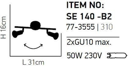 Home Lighting Διπλό Σποτ με Ντουί GU10 σε Χάλκινο Χρώμα