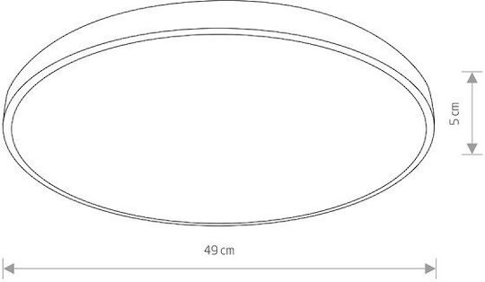 Nowodvorski Round LED Panel 32W with Natural White Light 4000K