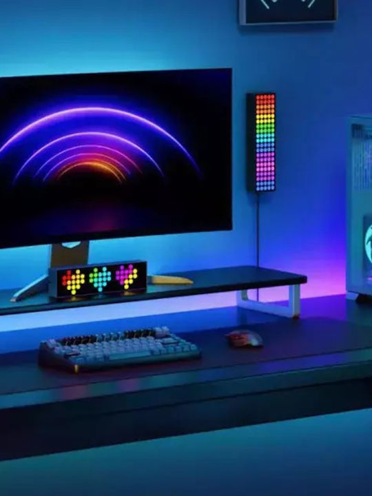 Yeelight Παραλληλόγραμμο LED Panel με RGB Φωτισμό 63x35εκ.