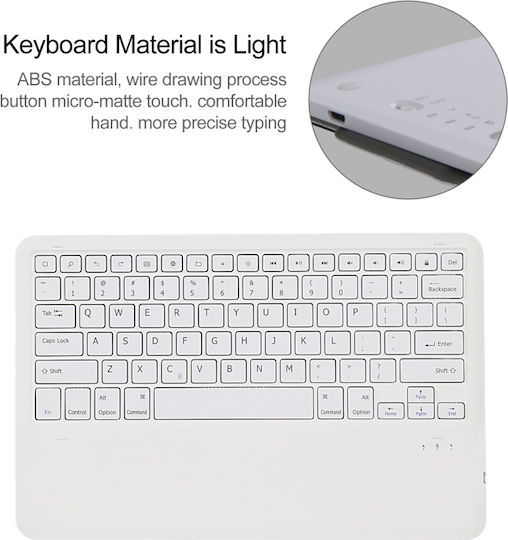 Flip Cover Cu Tastatură În Engleză SUA Rose Gold Galaxy Tab S7+
