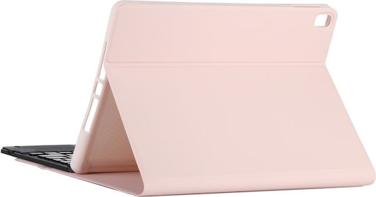 Touchpad Bluetooth Flip Cover με Πληκτρολόγιο στα Αγγλικά US Ροζ (iPad Air 2019 / iPad Pro 2017 10.5")
