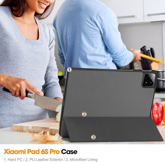 Flip Cover Γκρι (Xiaomi Pad 6S Pro 12.4 inch)