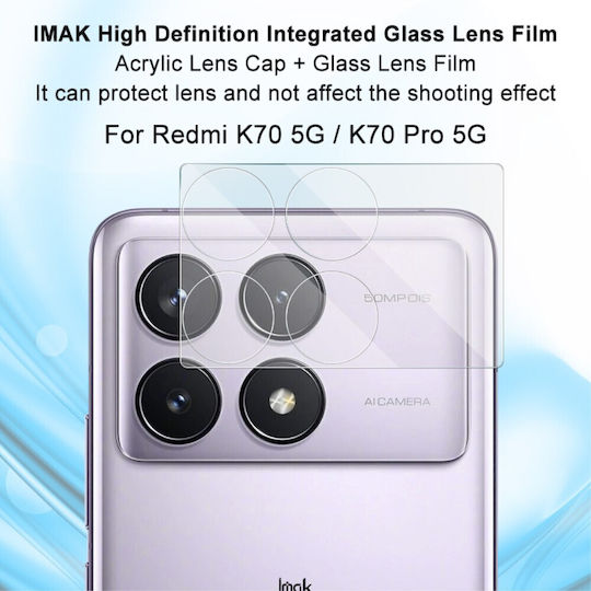 Imak Camera Protection Tempered Glass Transparent for the Xiaomi Poco X6 Pro 5G, Redmi K70 5G, K70 Pro 5G, K70E 5G 660411211A