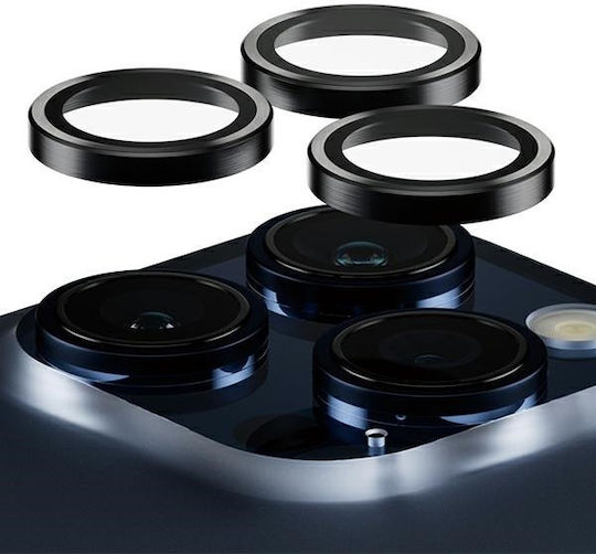 Ring Style Camera Protection Metal Frame Black for the iPhone 12