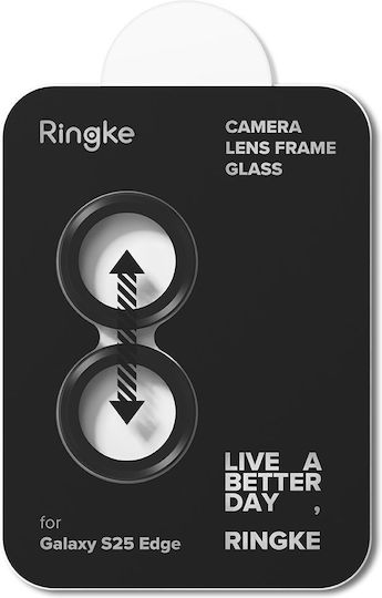 Ringke Προστασία Κάμερας Tempered Glass Μαύρο για το Galaxy S25 Edge