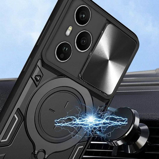 Techsuit Camguard Pro Umschlag Rückseite Silikon Schwarz (Honor 400 Pro)
