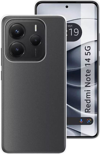 Forcell Ultra Slim Back Cover Σιλικόνης 0.5mm Διάφανο (Redmi Note 14 5G)
