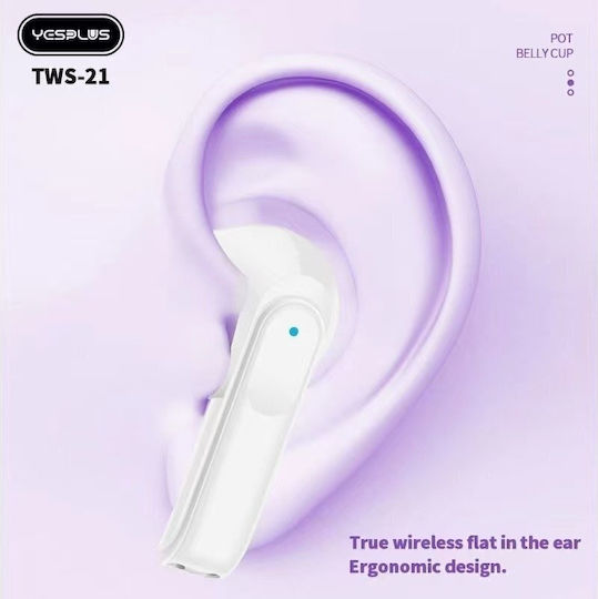 Yesplus TWS21 Ohrstöpsel Bluetooth-Freisprecheinrichtung Kopfhörer mit Ladeetui Rosa