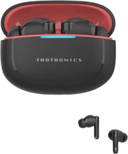 TaoTronics TT-BH1120 In-ear Bluetooth Handsfree Ακουστικά με Αντοχή στον Ιδρώτα και Θήκη Φόρτισης Μαύρα