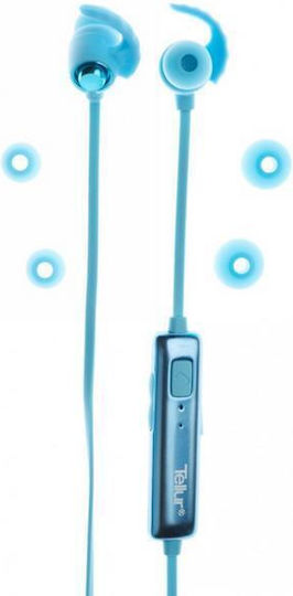 Tellur Sport Runner In-ear Bluetooth Handsfree Ακουστικά με Αντοχή στον Ιδρώτα Μπλε