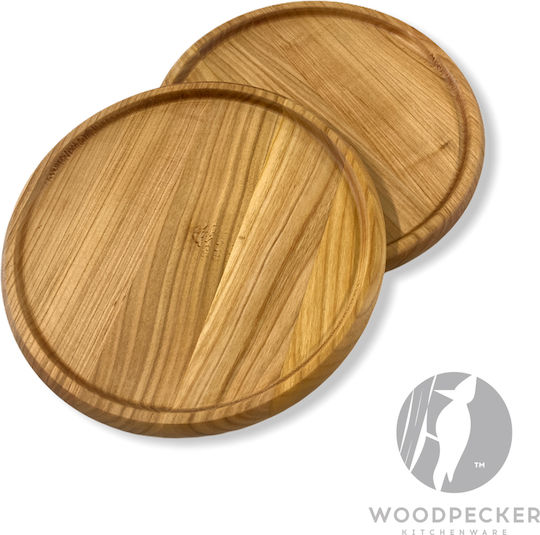 Woodpecker Επιφάνεια Κοπής Ξύλινη Καφέ 23x23cm