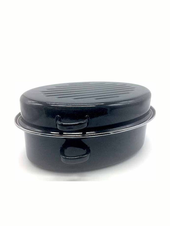 Homestyle Dutch Oven Oval Made of Aluminum 42x34cm 1pcs