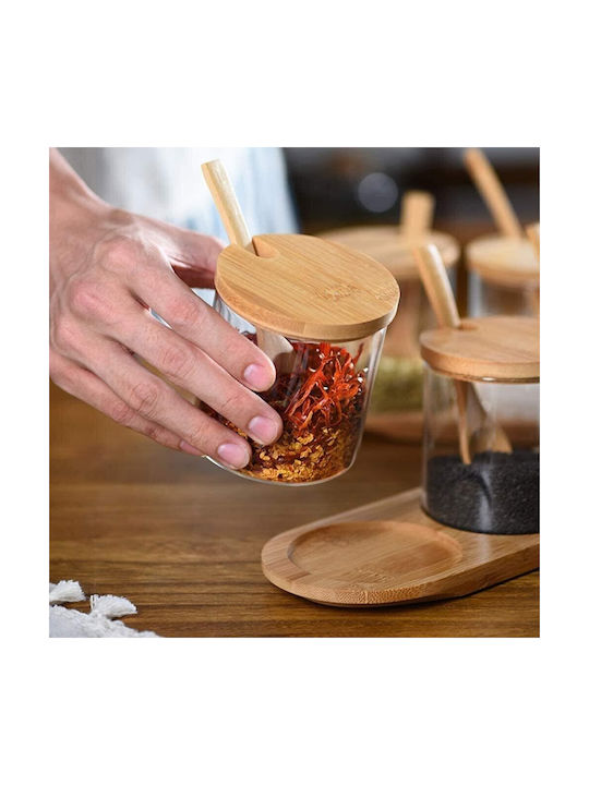 Wooden Tabletop Spice Jar Spice Jar Wooden