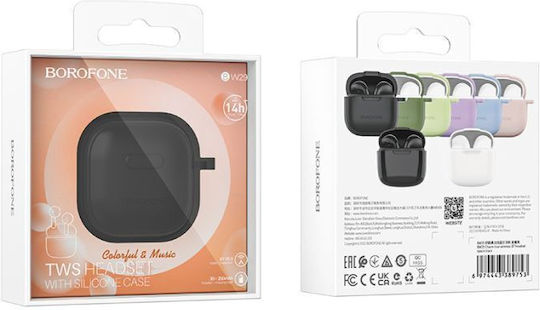 Borofone BW29 Ohrstöpsel Bluetooth-Freisprecheinrichtung Kopfhörer mit Ladeetui Schwarz