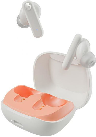 Skullcandy Smokin Buds Bluetooth Handsfree Ακουστικά Bone/Orange Glow
