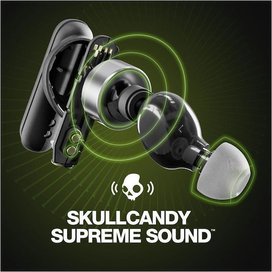 Skullcandy Smokin Buds Bluetooth Handsfree Ακουστικά Bone/Orange Glow