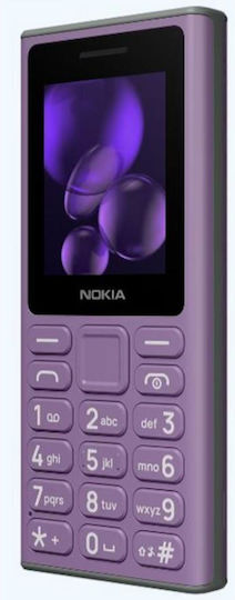 Nokia 105 (2024) Dual SIM Mobile with Buttons (English Menu) Purple