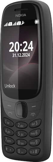Nokia 6310 (2024) Dual SIM Κινητό με Κουμπιά (Αγγλικό Μενού) Μαύρο